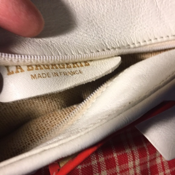 Red and white checked. La Bagagerie purse. - Picture 2 of 2